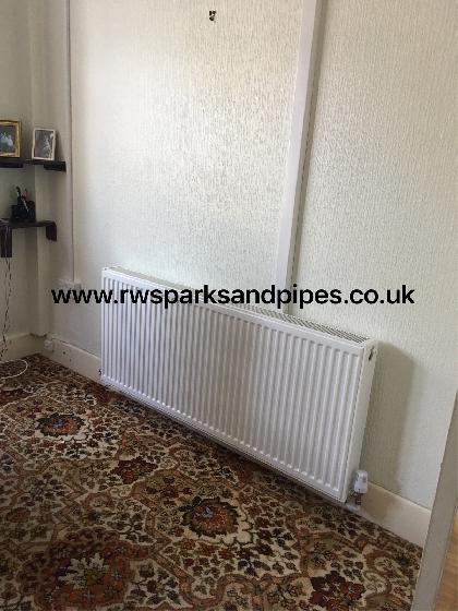 New large radiator fitted to a rather cold house